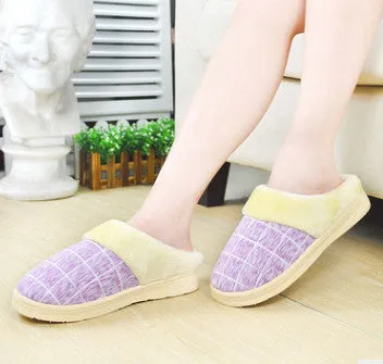 cotton slippers lovers household slippers to keep warm shoes