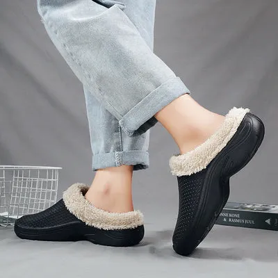 Cotton Slippers Winter Plush Thickened Thermal Shoes
