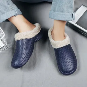 Cotton Slippers Winter Plush Thickened Thermal Shoes