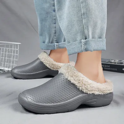 Cotton Slippers Winter Plush Thickened Thermal Shoes