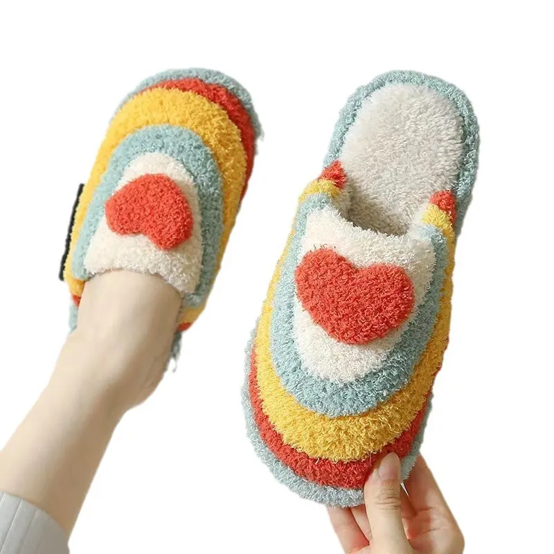 Cozy Cloud Rainbow Slippers