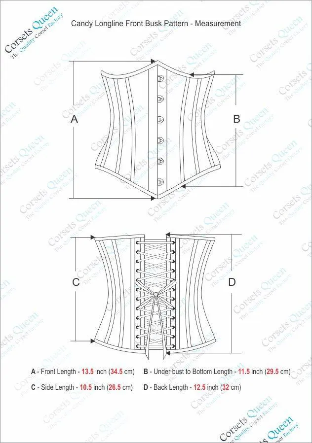 Cristina Longline Underbust Corset