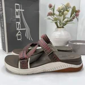 Dansko Rosette Webbing Sandal Brown Multi Women's 41/10.5