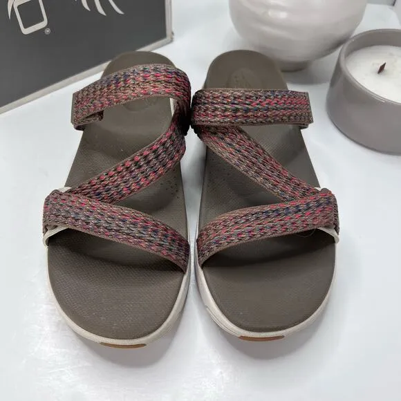 Dansko Rosette Webbing Sandal Brown Multi Women's 41/10.5
