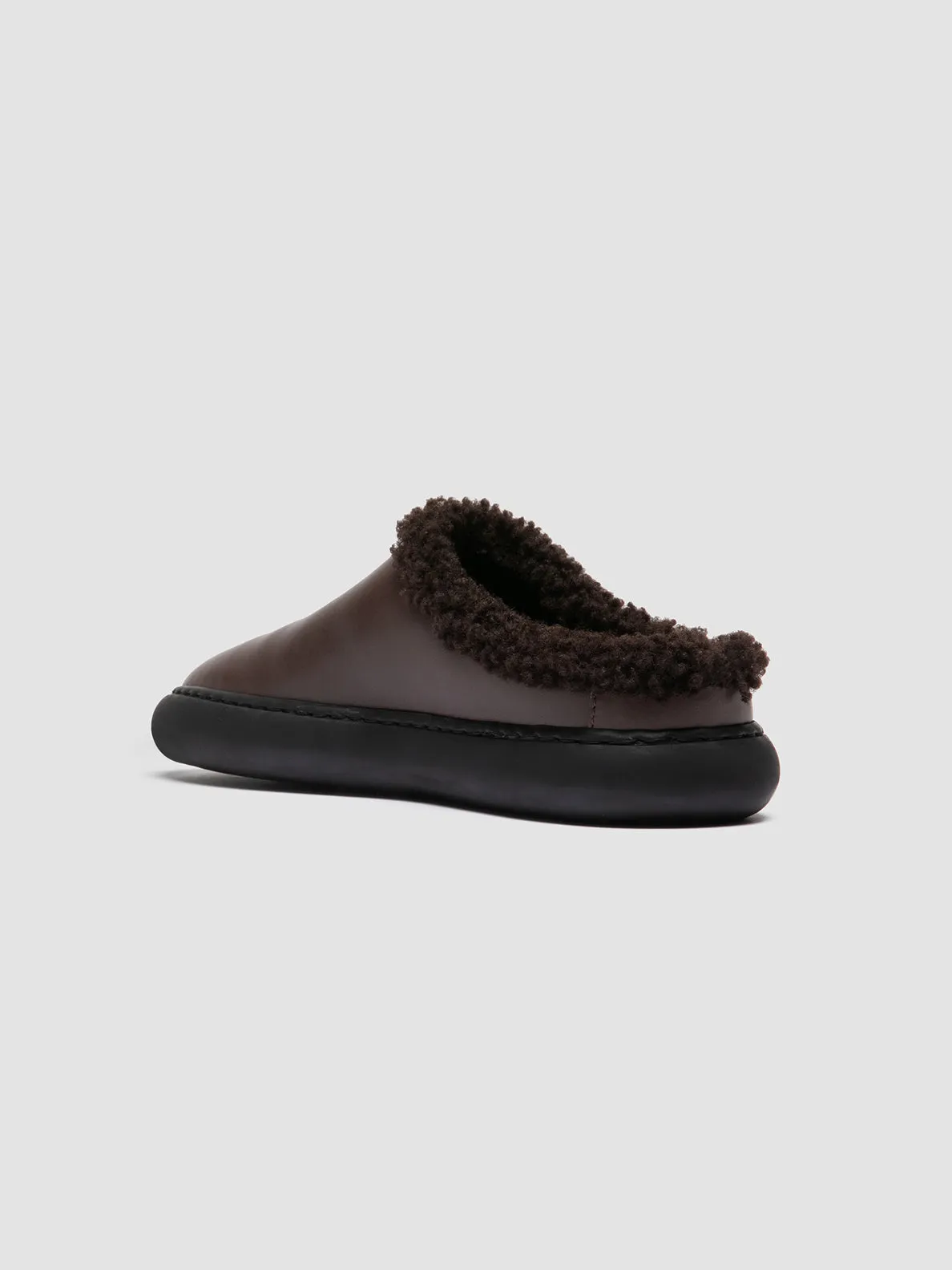 DINGHY 108 - Brown Leather Mule