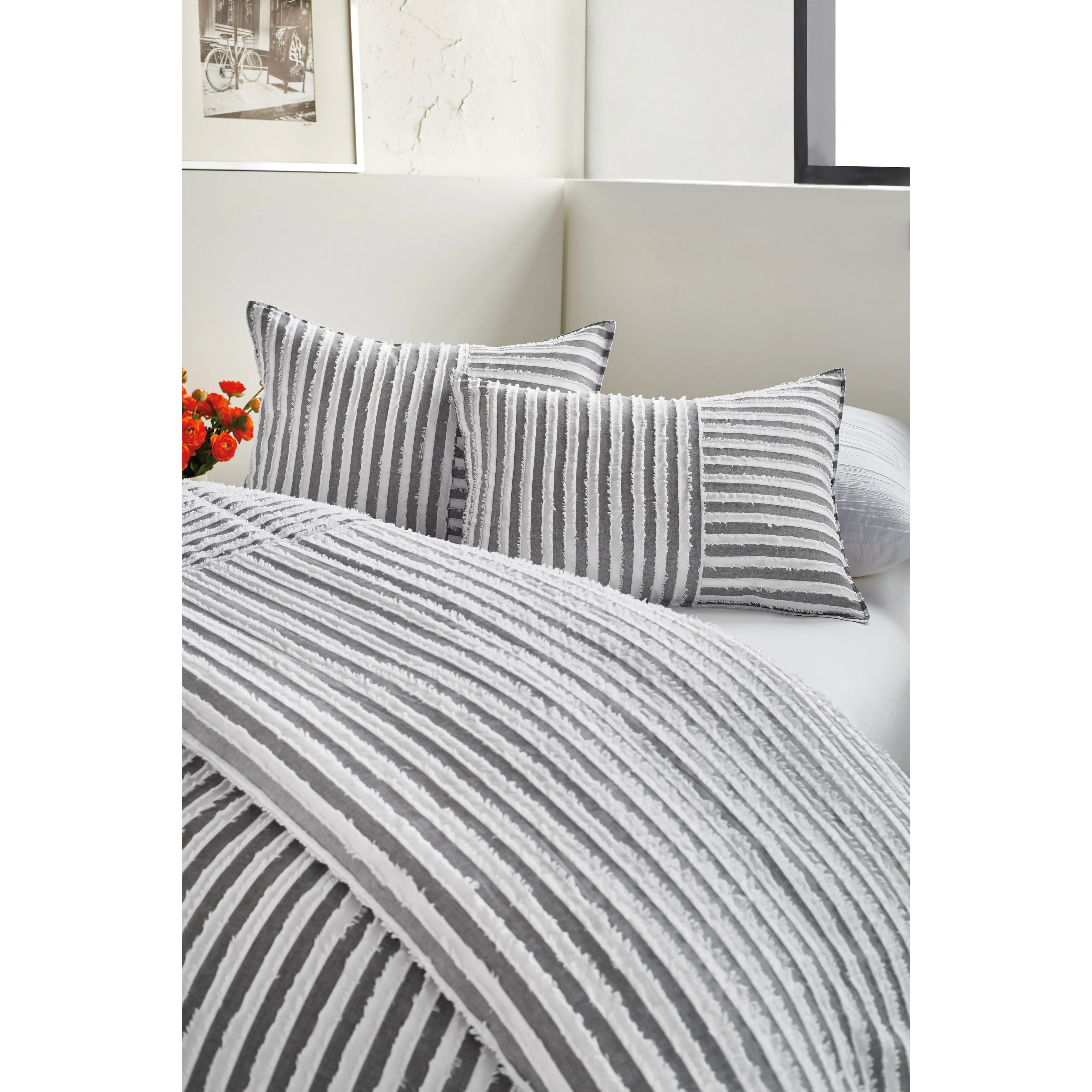 DKNY Clipped Jacquard Pillow Cover