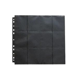 Dragon Shield: 24 Pocket Side Loading Pages (Single Page) Black
