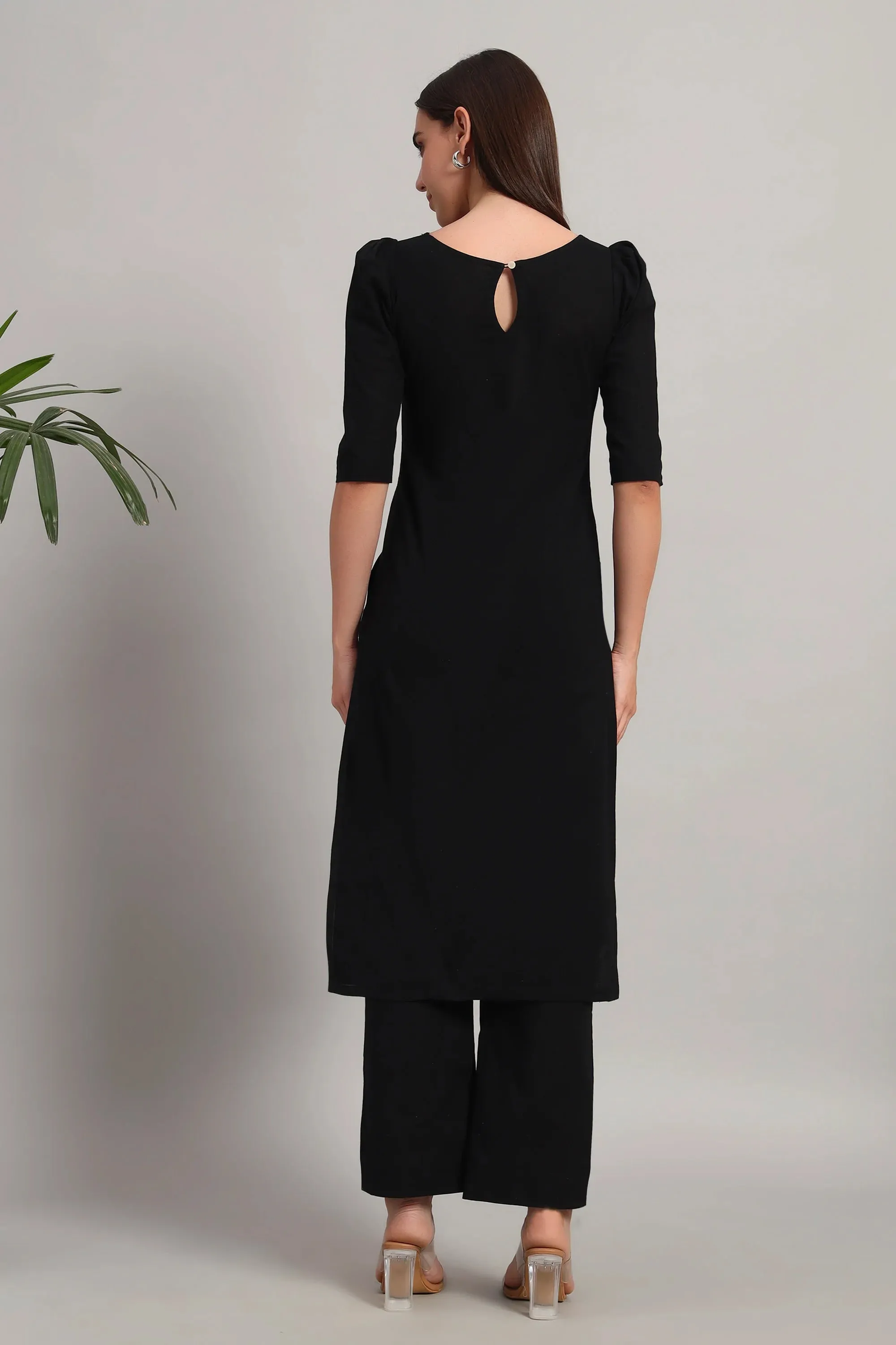 Dufftar Diaries Kurta Set, Black