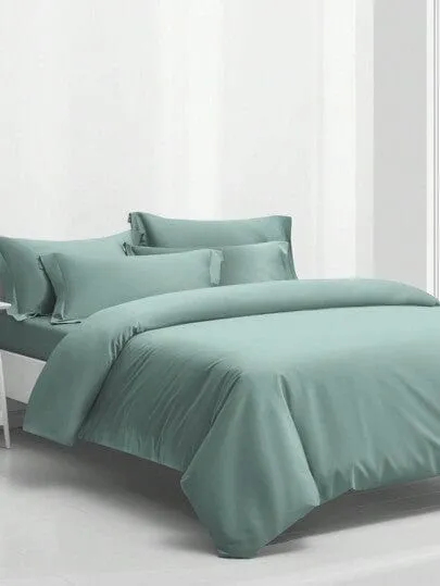 Egyptian Cotton 400 Thread Count Duvet Cover Set Duck Egg