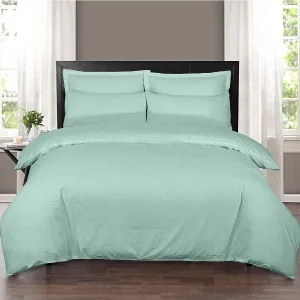 Egyptian Cotton 400 Thread Count Duvet Cover Set Duck Egg