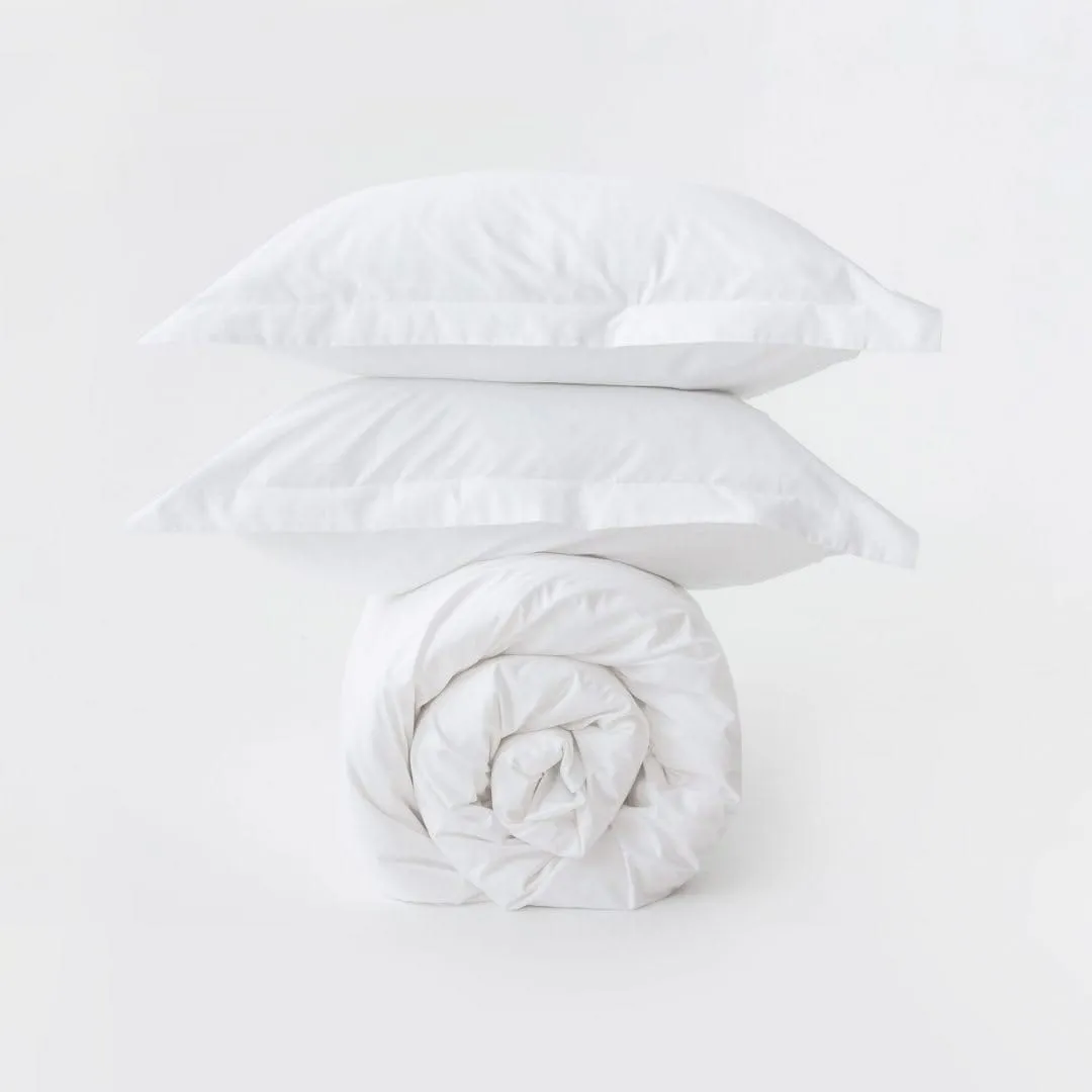 Egyptian Cotton 600 Thread Count Duvet Cover Set White