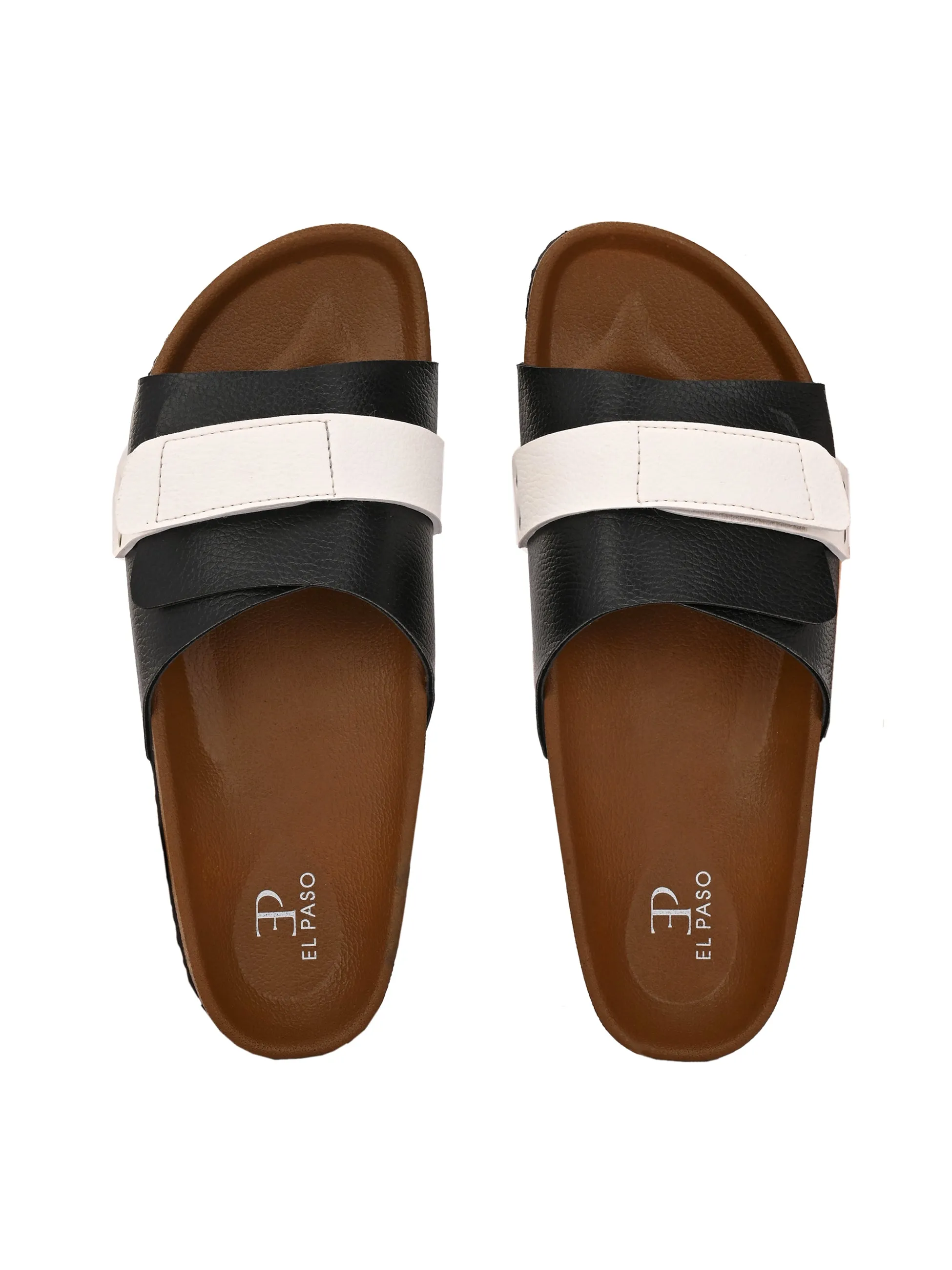 El Paso Women Colourblocked Open Toe Velcro Flats