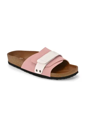 El Paso Women Colourblocked Open Toe Velcro Flats