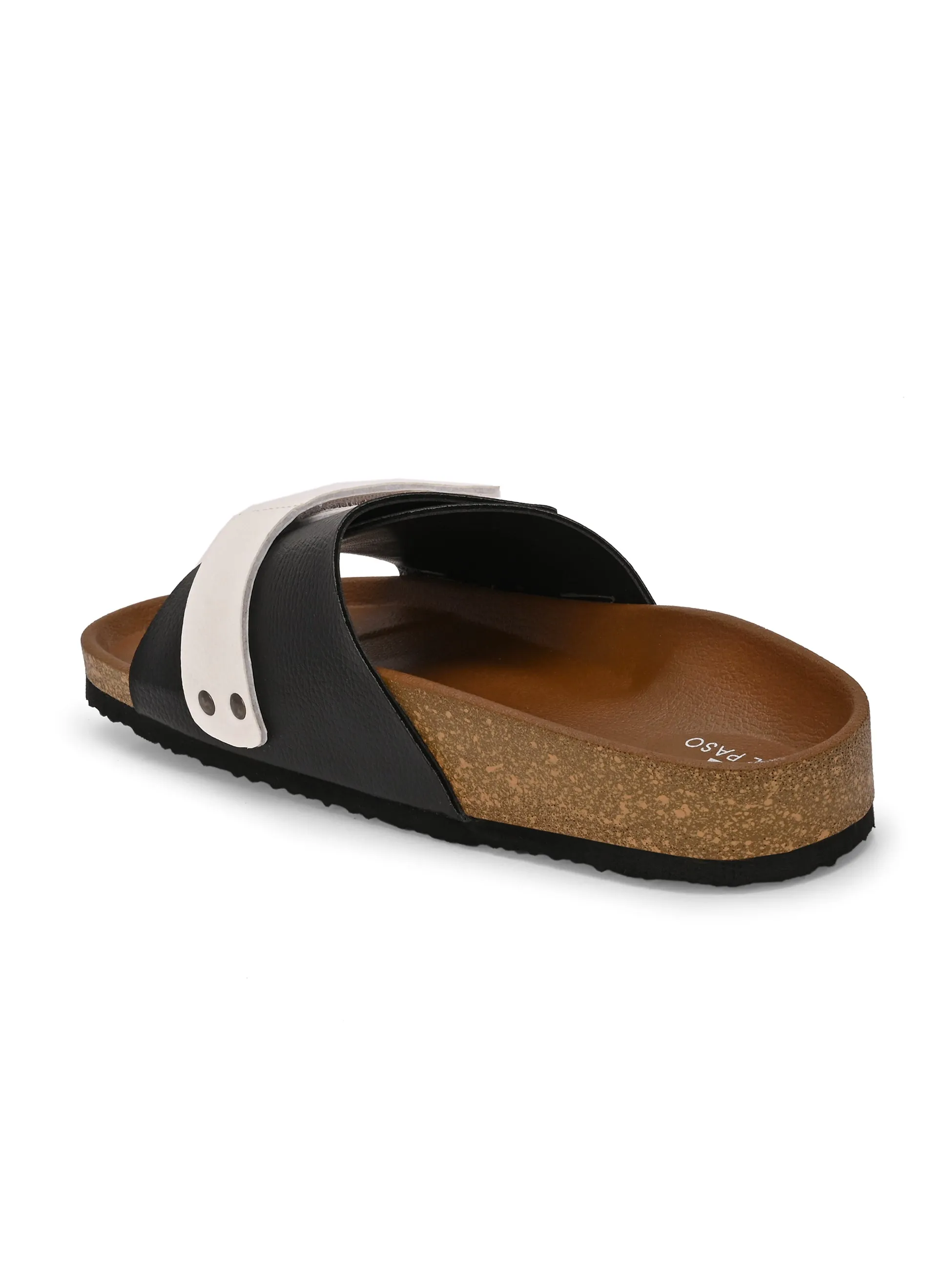 El Paso Women Colourblocked Open Toe Velcro Flats
