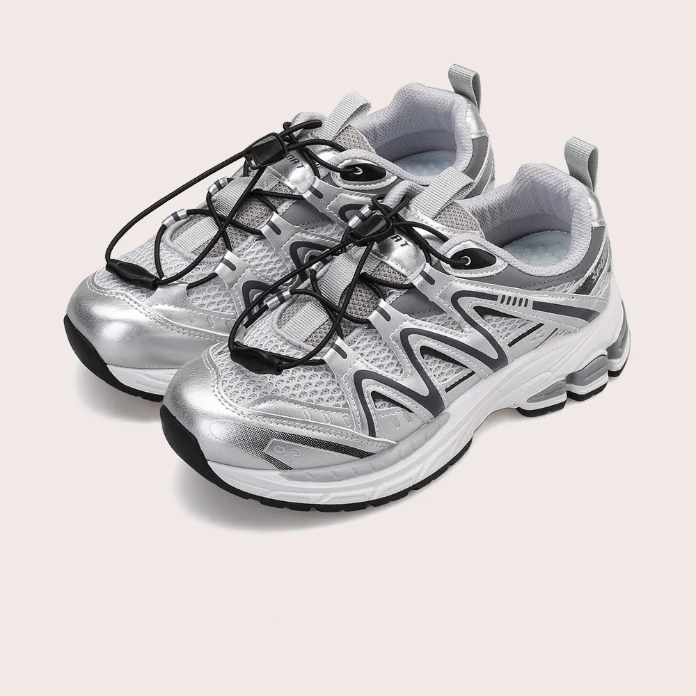 Elastic Lock Laces Mesh Breathable Athletic