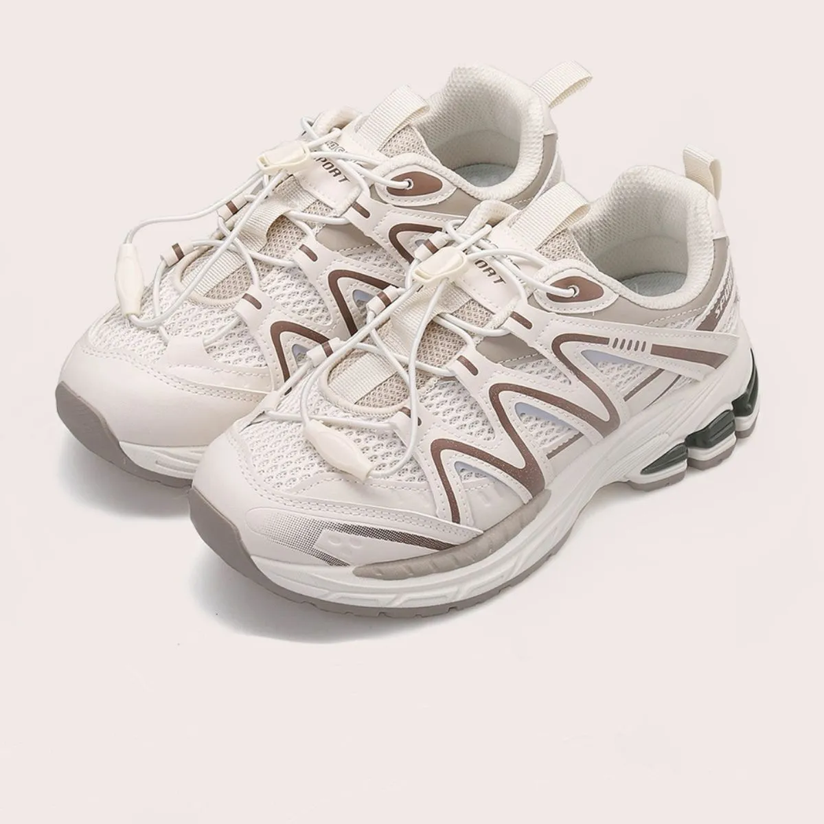 Elastic Lock Laces Mesh Breathable Athletic