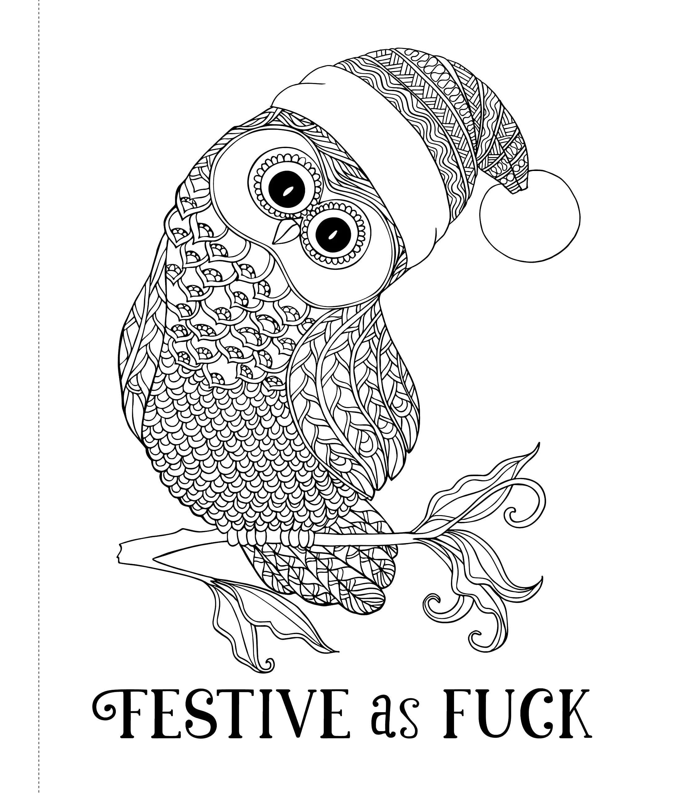 Elf Off: A Christmas Coloring Book For Exhausted Moms