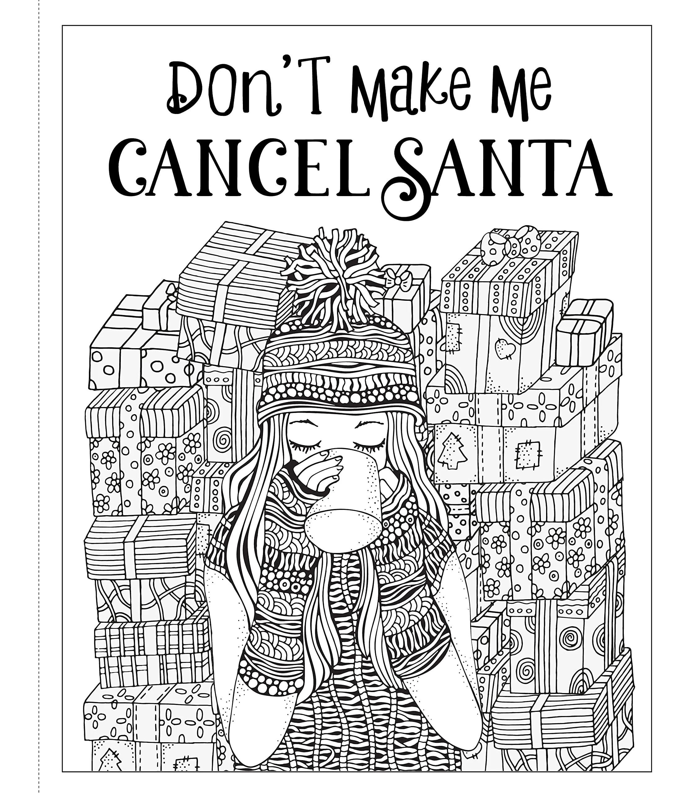 Elf Off: A Christmas Coloring Book For Exhausted Moms