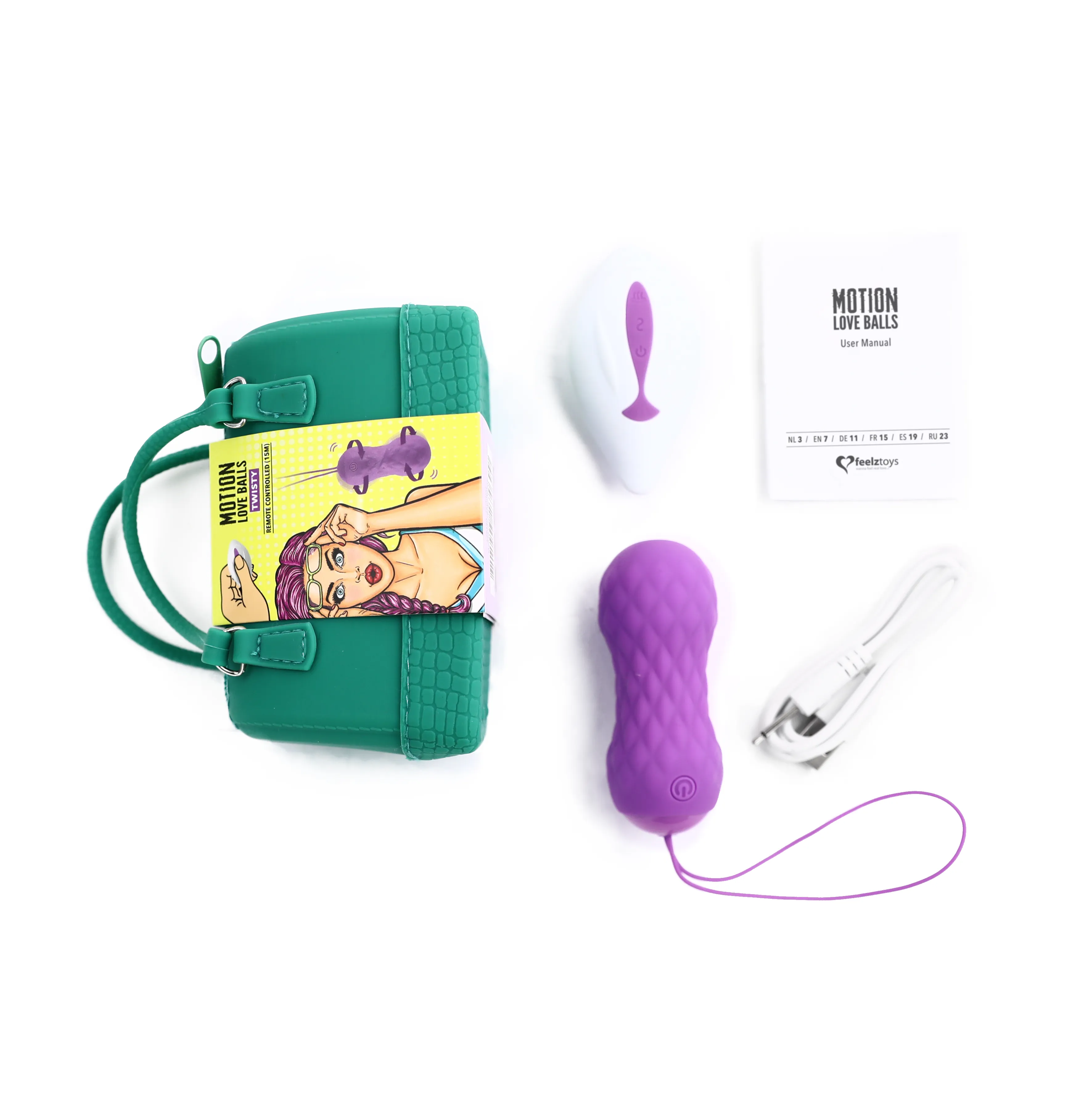 FEELZTOYS - Remote Controlled Motion Love Balls Twisty