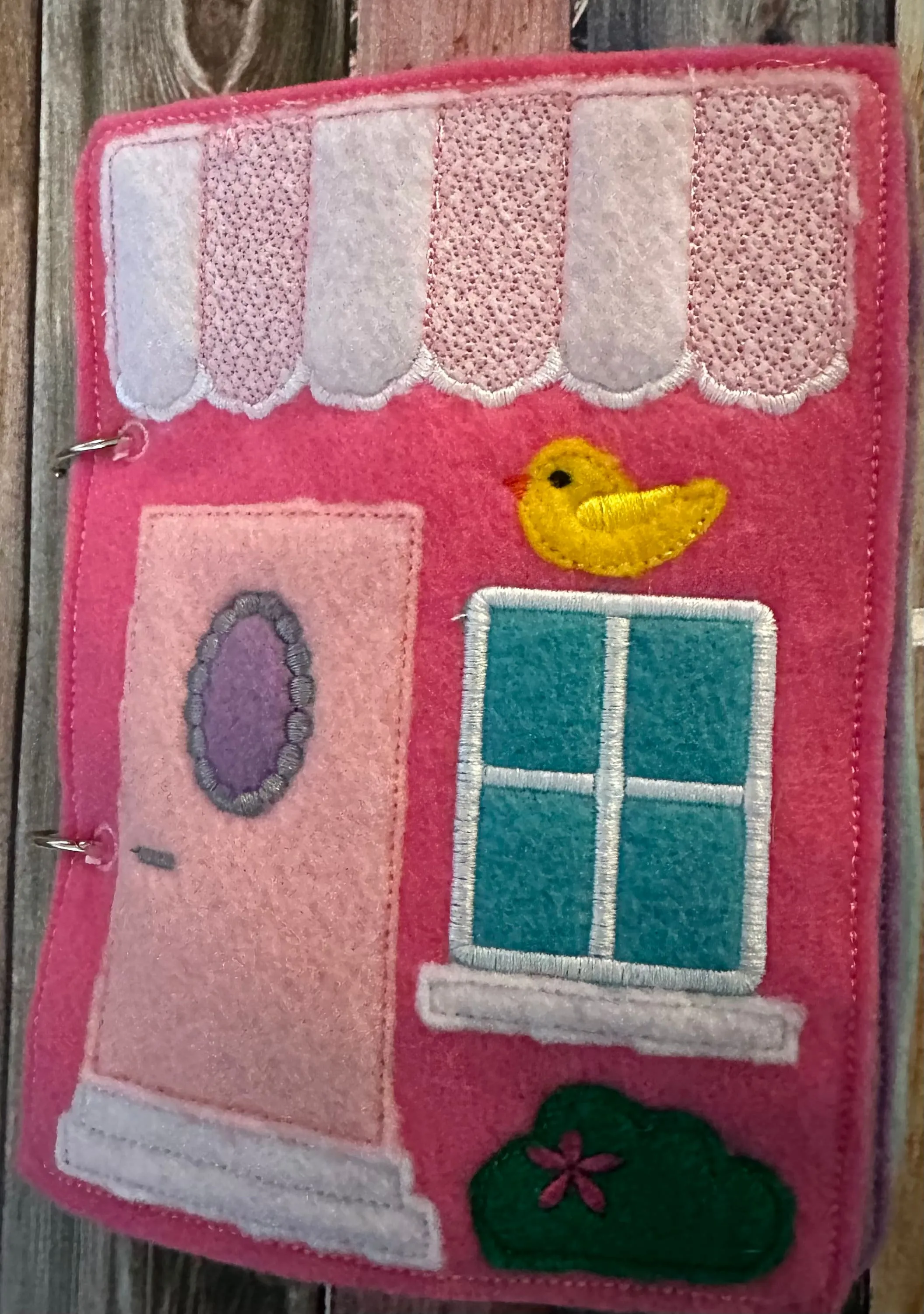 Felt Dollhouse Quiet Book - Toddler Quiet Activity Toy - Educational Gift For Girls - Learning Toy - Unpaper Doll