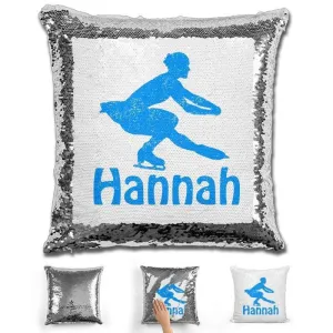 Figure Skater Personalized Magic Sequin Pillow