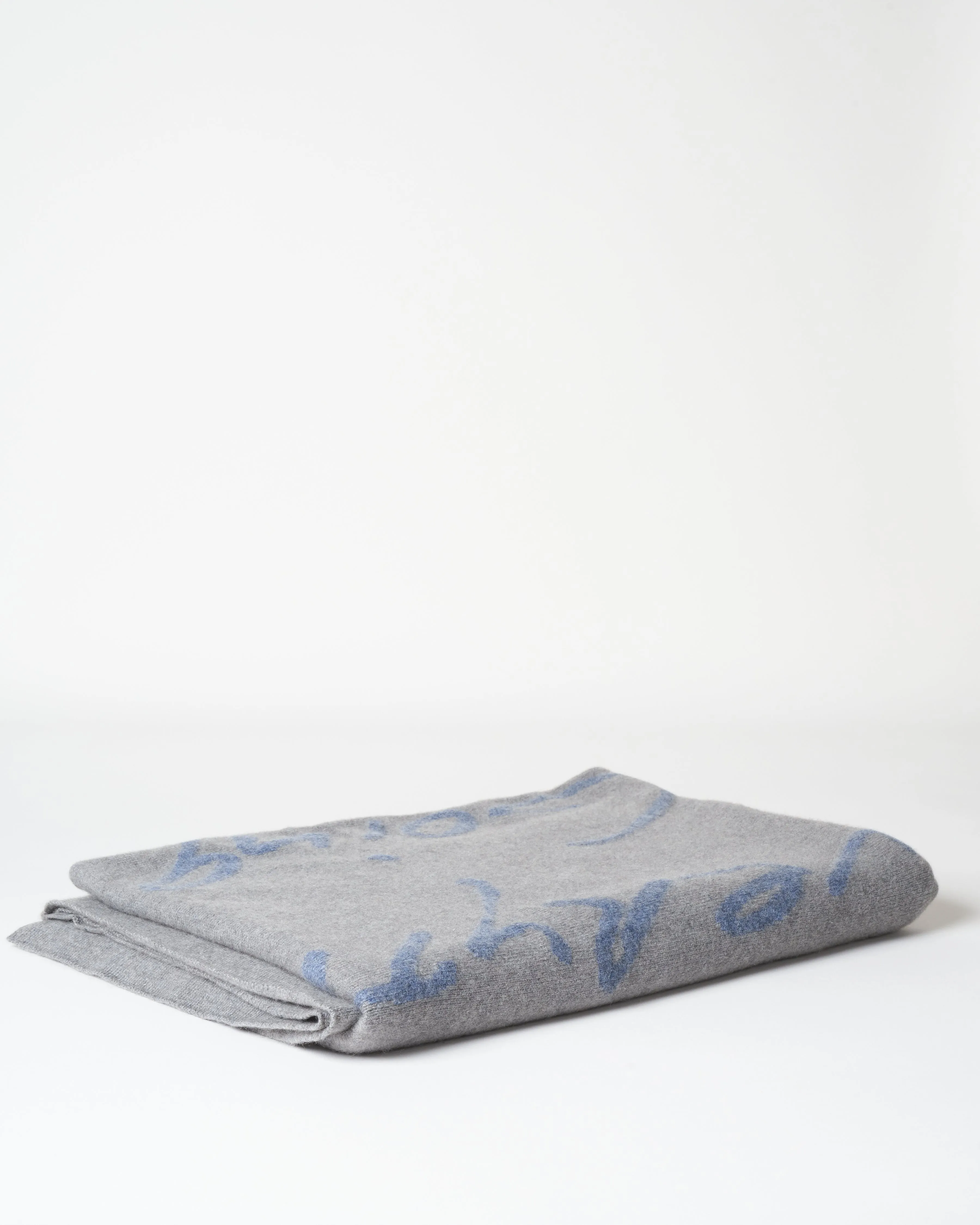 f'ing amazing cashmere blanket - blue/gray