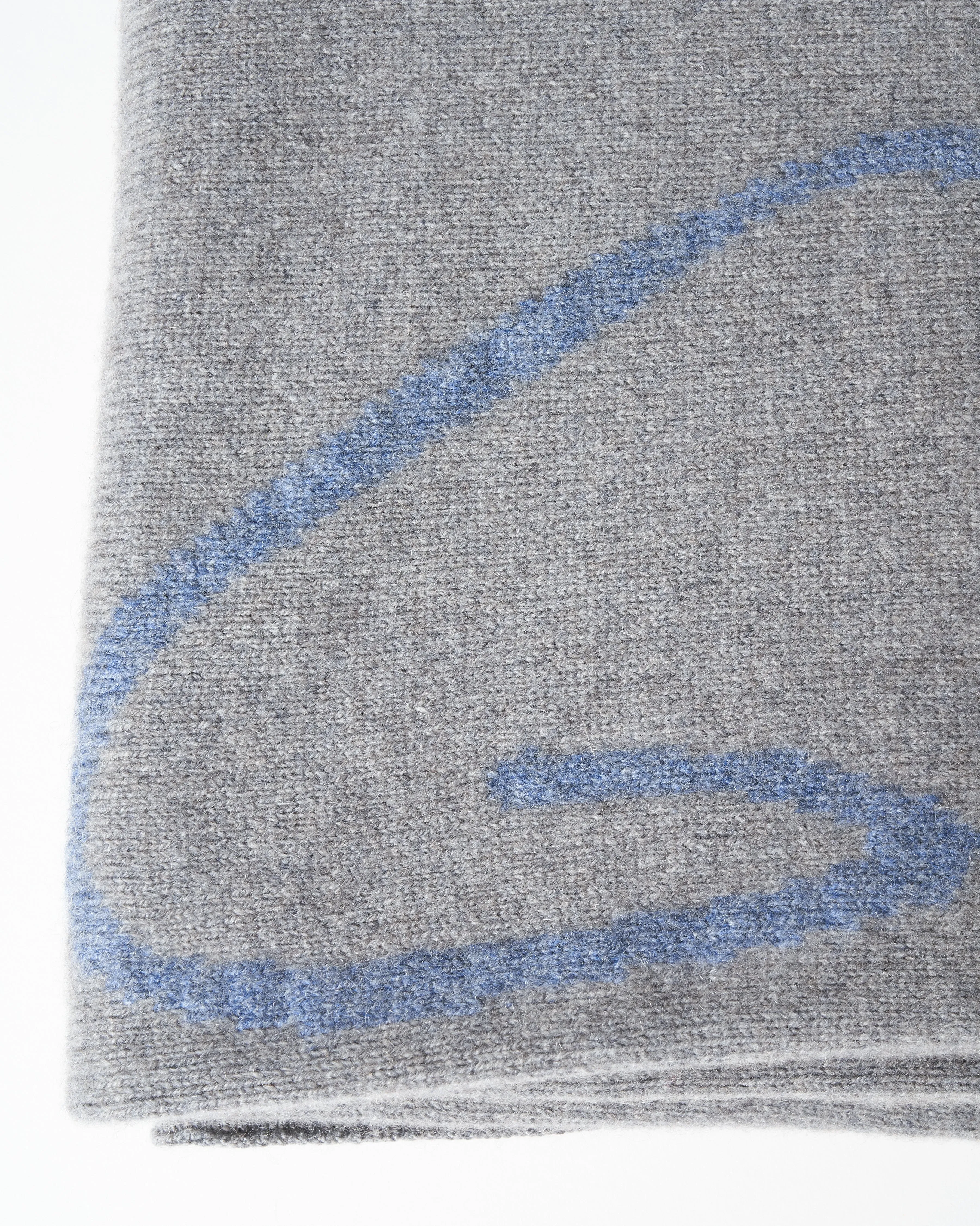 f'ing amazing cashmere blanket - blue/gray