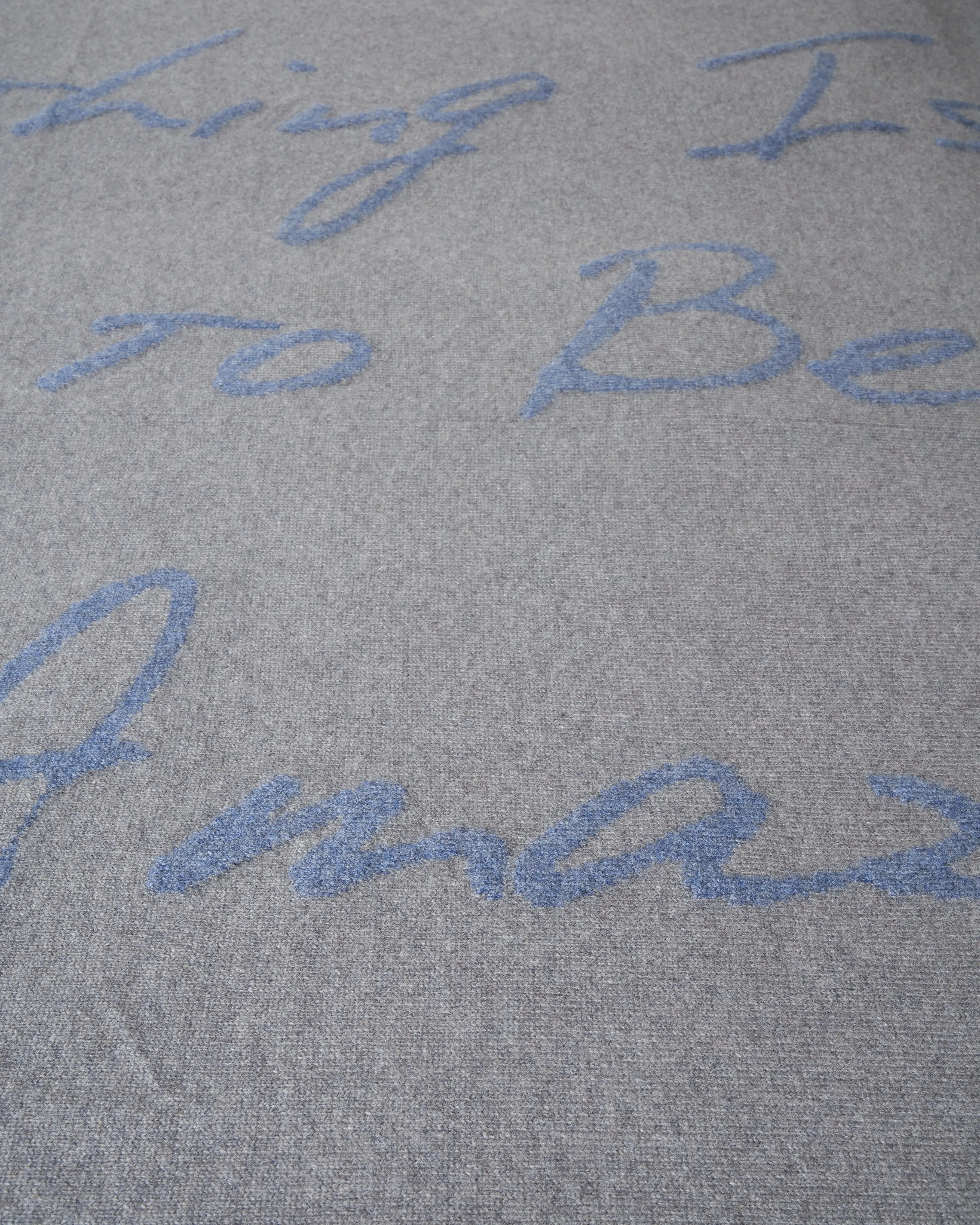 f'ing amazing cashmere blanket - blue/gray