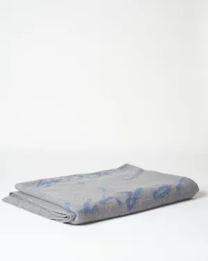 f'ing amazing cashmere blanket - blue/gray