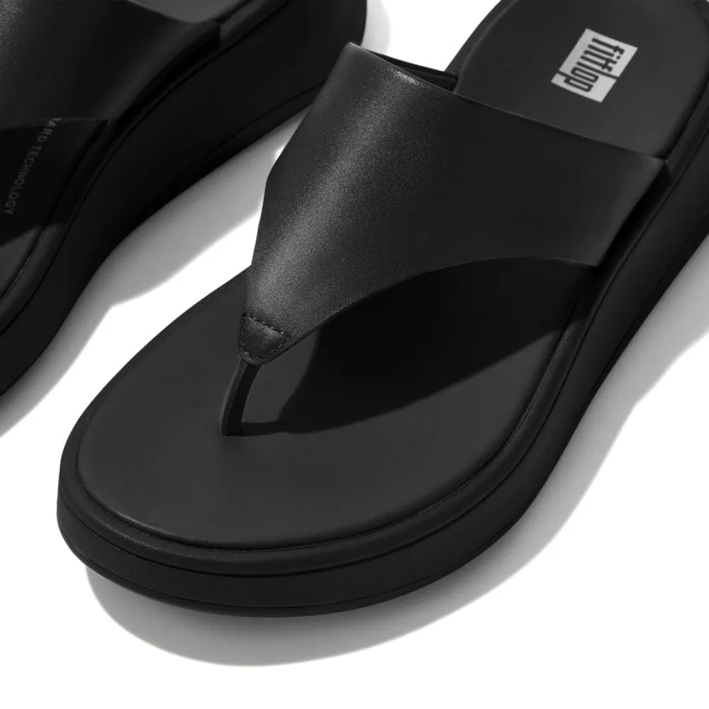 FitFlop F-MODE Leather Flatform Toe-Post Sandals