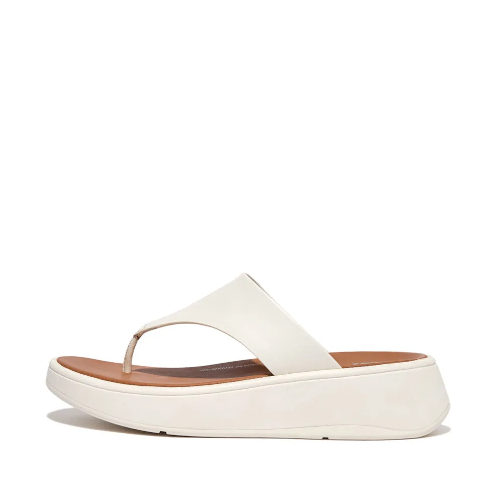 FitFlop F-MODE Leather Flatform Toe-Post Sandals