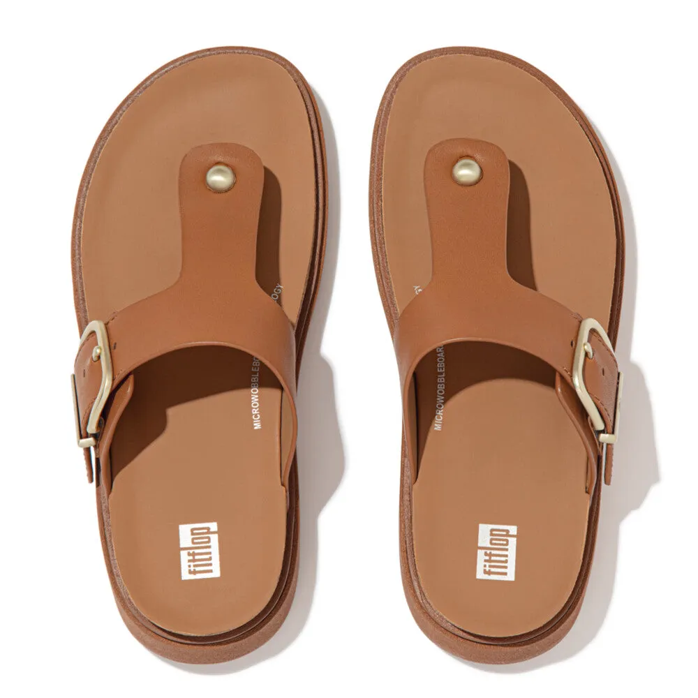FitFlop Gen-FF Buckle Leather Toe Post Sandals