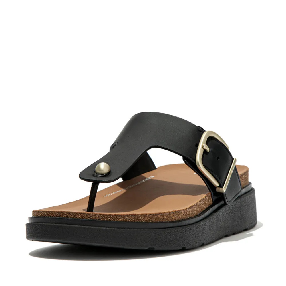 FitFlop Gen-FF Buckle Leather Toe Post Sandals