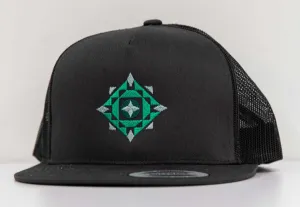 Flat Bill Trucker Hat