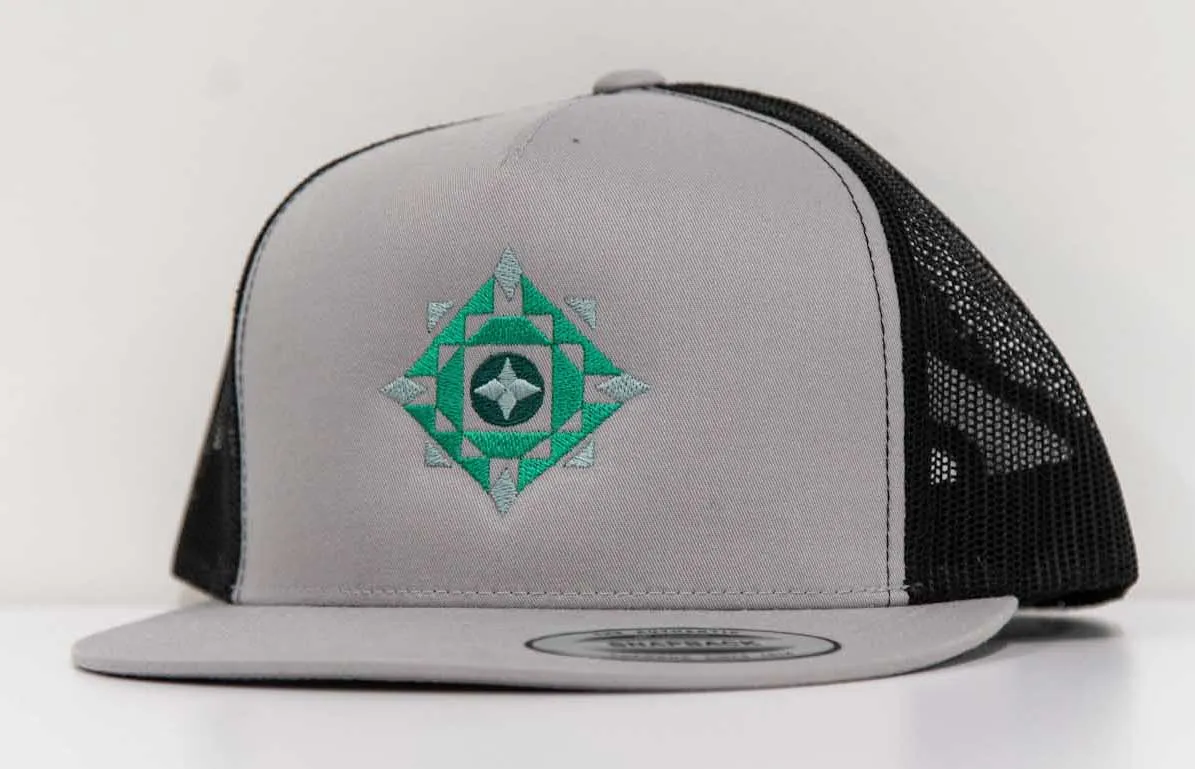 Flat Bill Trucker Hat