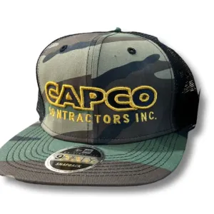 Flat Brim Capco Camo Snap Back - GOLD EDITION