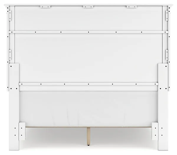 Fortman Full Panel Bed with Mirrored Dresser and Chest