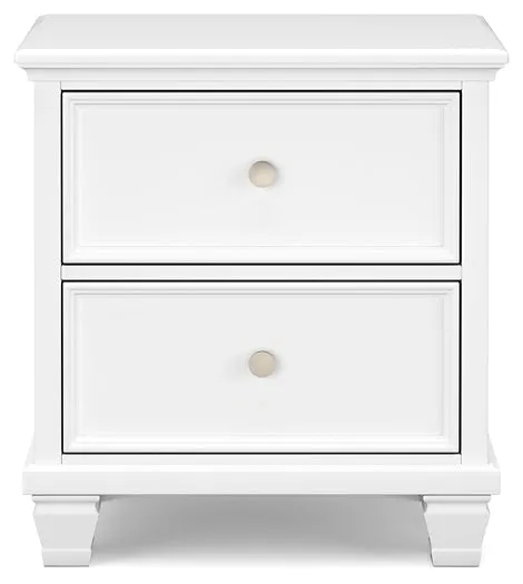 Fortman King Panel Bed with Mirrored Dresser and 2 Nightstands