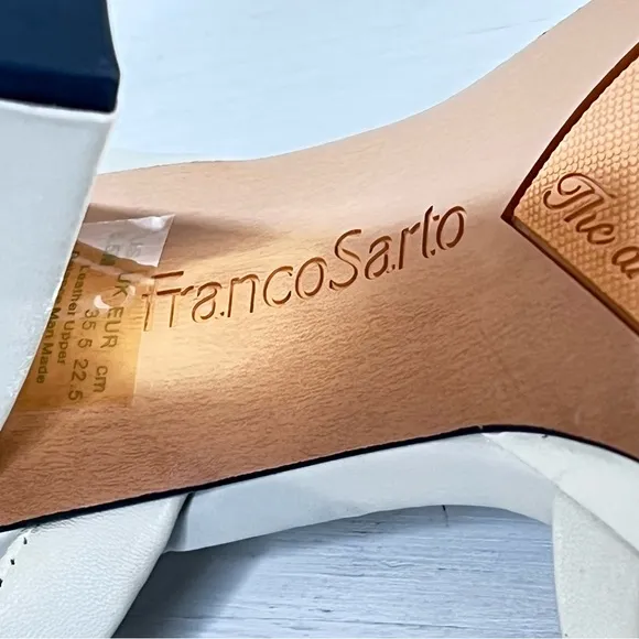 Franco Sarto Damilis Block Heel Dress Sandal, Stone Color, Size 5.5, NWOT