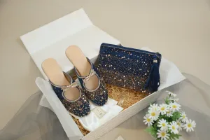 Gloria Royal Blue Velvet Combo
