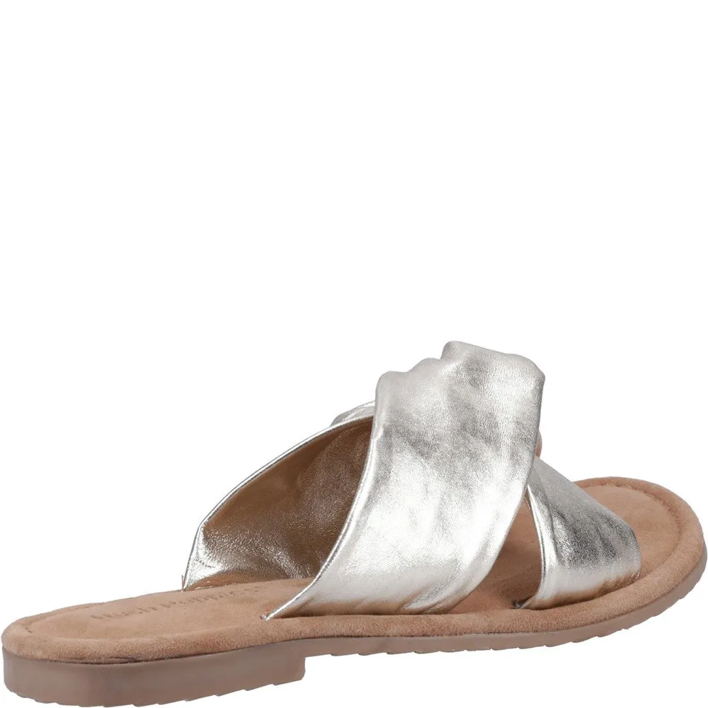 Gold Amy Wide Fit Sandals