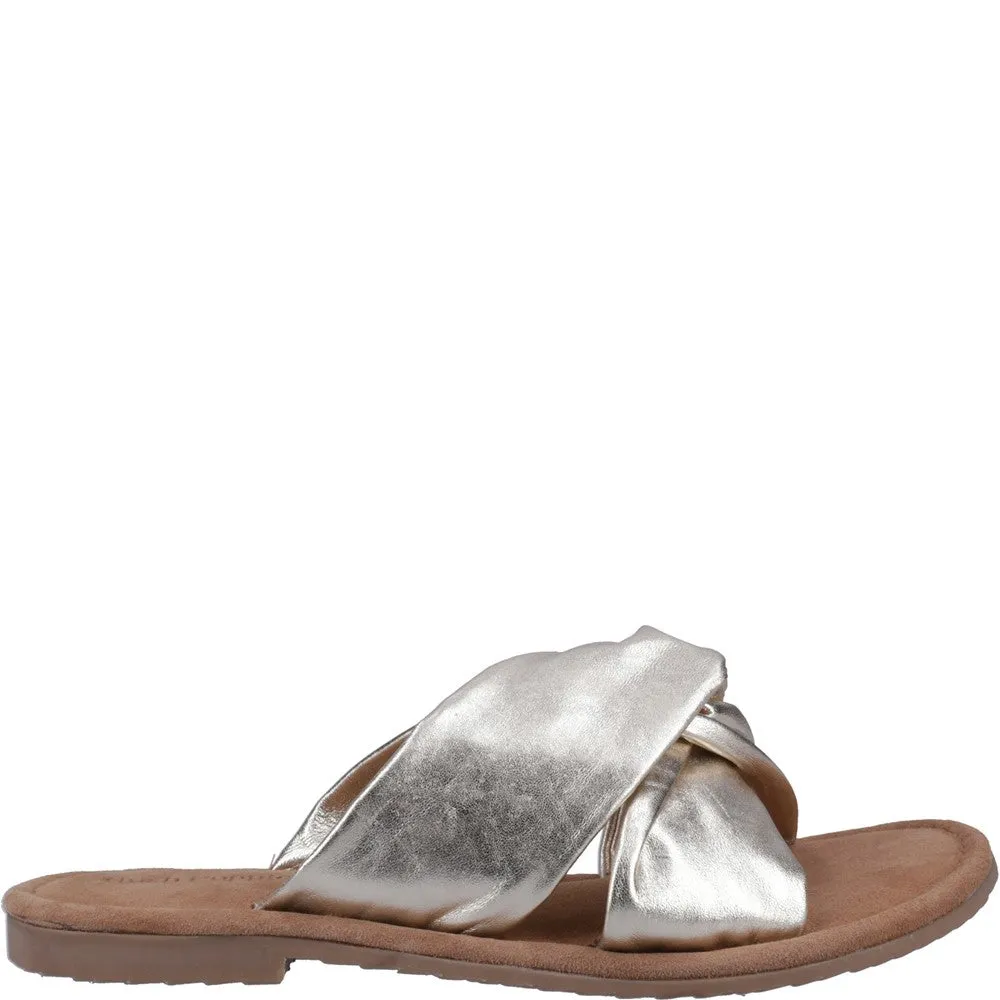 Gold Amy Wide Fit Sandals