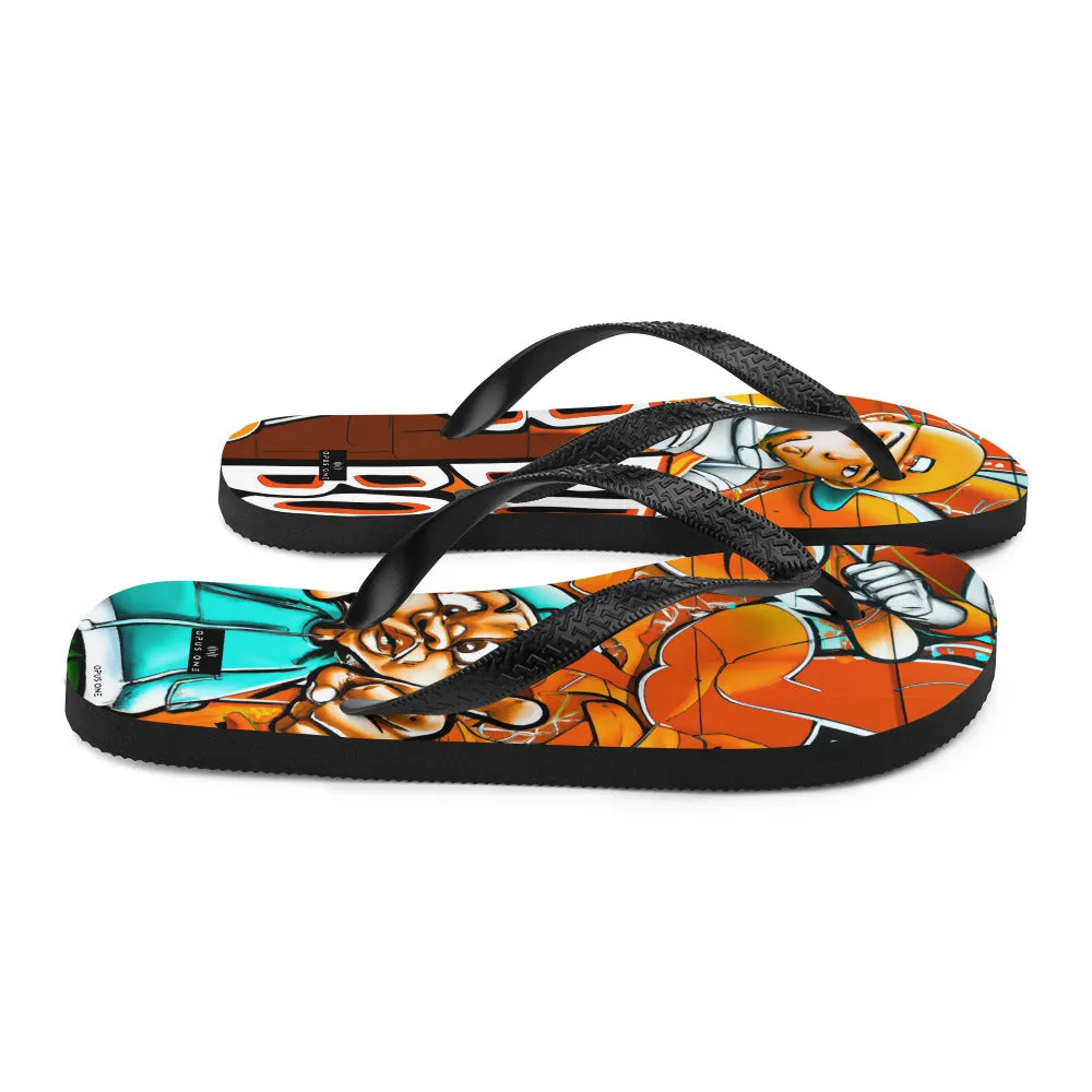 Graffiti on Acid (v5) Flip-Flops