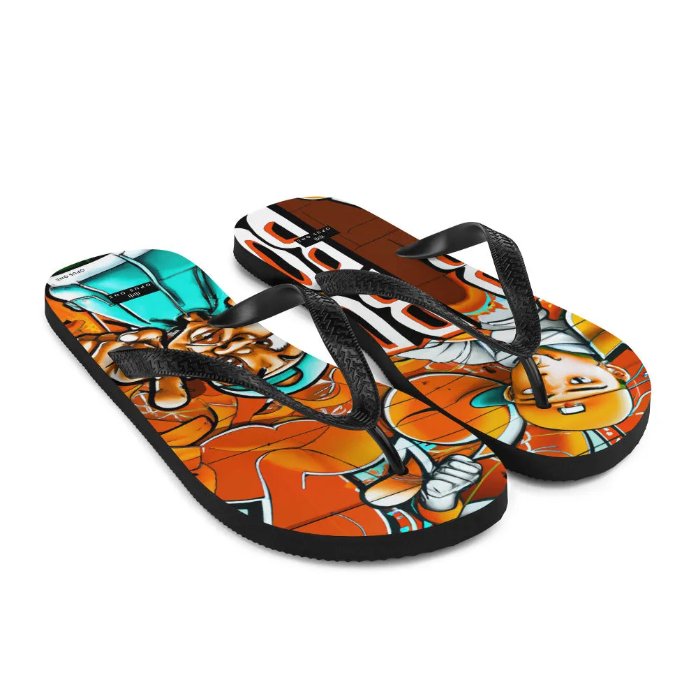 Graffiti on Acid (v5) Flip-Flops