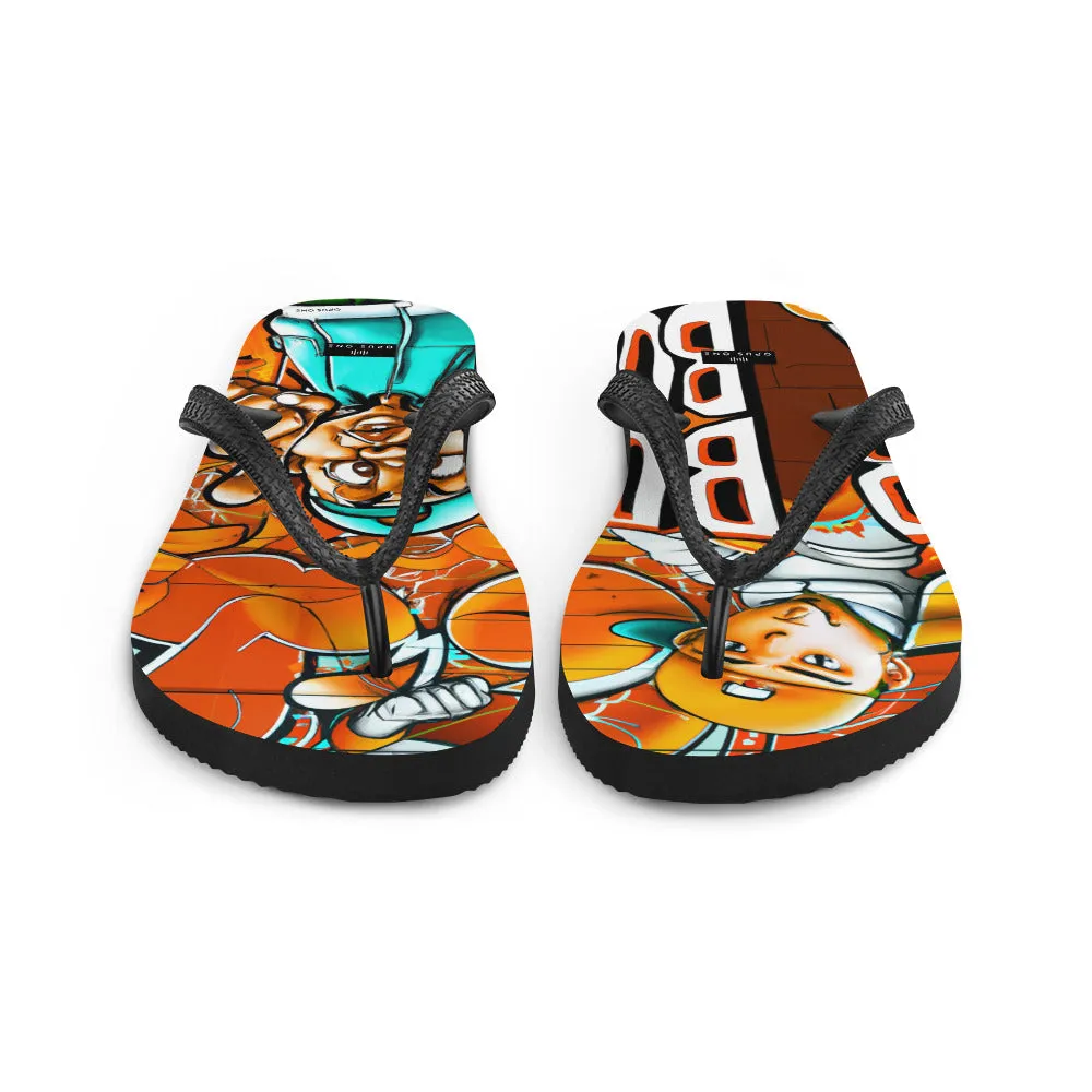 Graffiti on Acid (v5) Flip-Flops