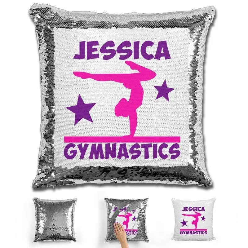 Gymnastics Personalized Magic Sequin Pillow