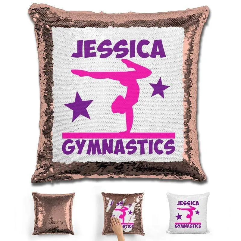 Gymnastics Personalized Magic Sequin Pillow
