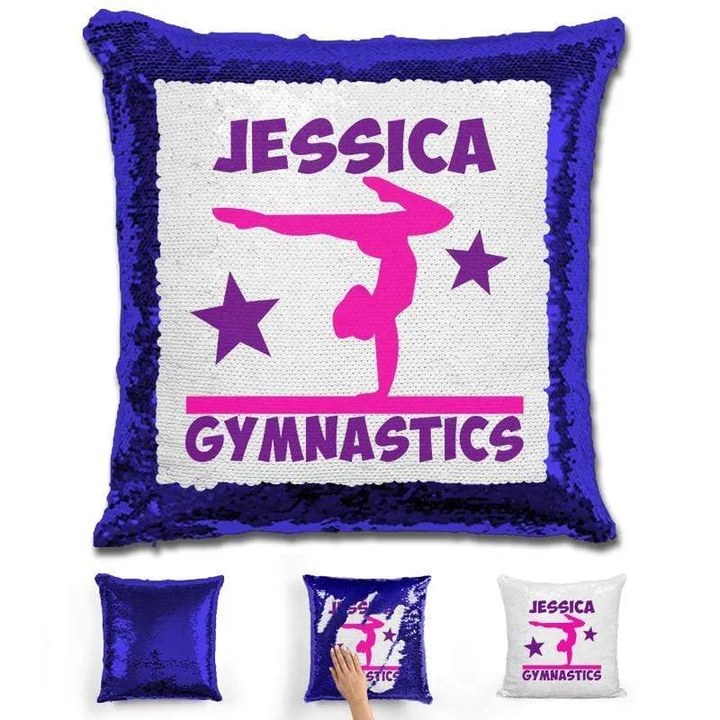 Gymnastics Personalized Magic Sequin Pillow