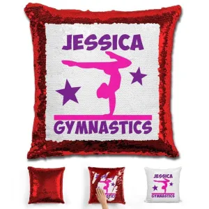 Gymnastics Personalized Magic Sequin Pillow