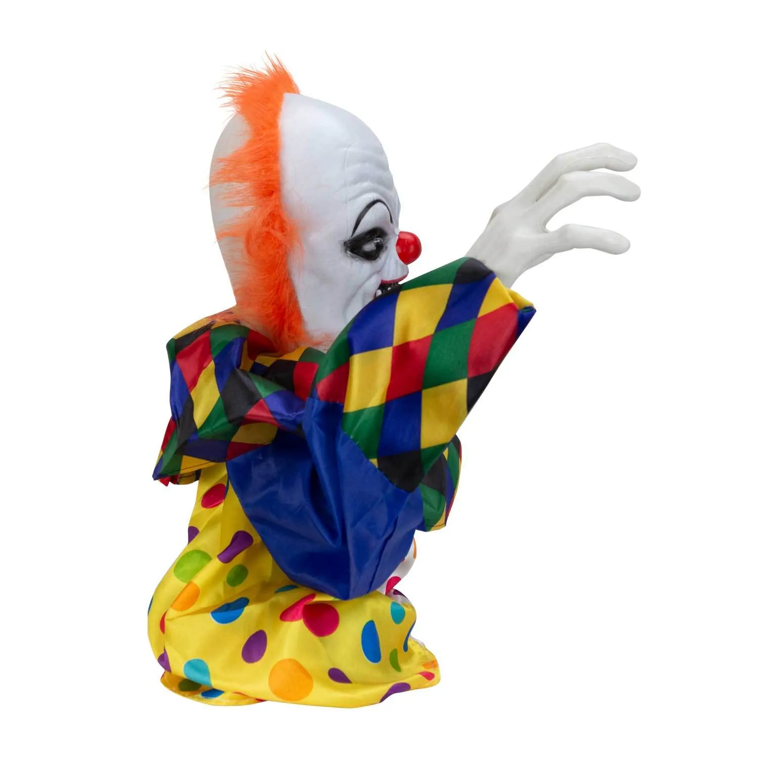 Halloween Animatronics Animated Clown Decoration -Motion Activated